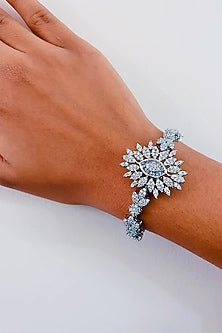 White Finish Swarovski Bracelet