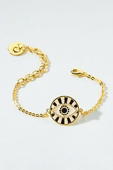 Gold Finish Evil-Eye Bracelet