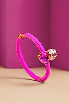 Gold Finish Enameled Bracelet