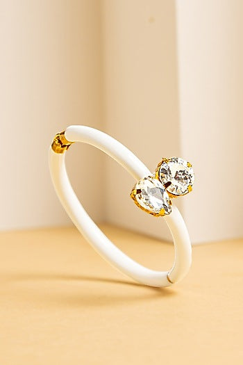Gold Finish Enameled Bracelet