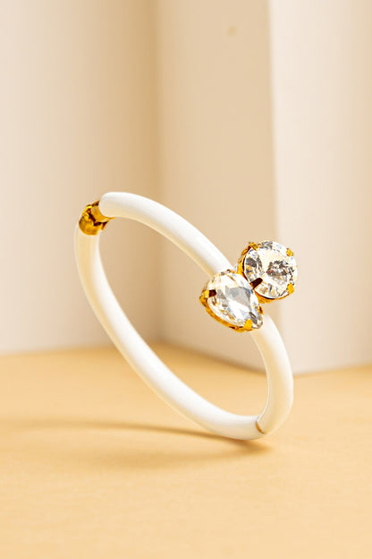 Gold Finish Enameled Bracelet