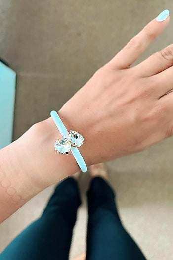 Gold Finish Enameled Bracelet