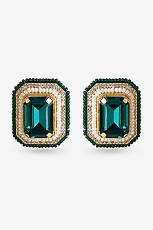 Gold Plated Diamond Earrings