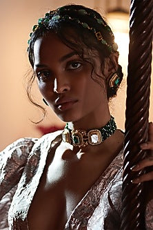 Gold Plated Diamond Earrings