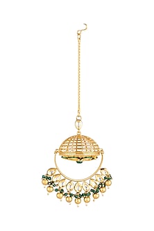 Gold Finish Handcrafted Maang Tikka