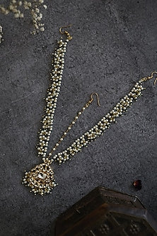 Gold Plated Kundan Mathapatti