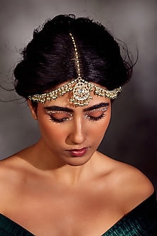 Gold Plated Kundan Mathapatti