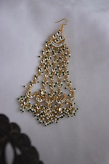 Gold Finish Kundan & Pearl Pasa