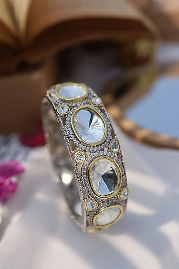 Gold Rhodium Plated Victorian Bangle