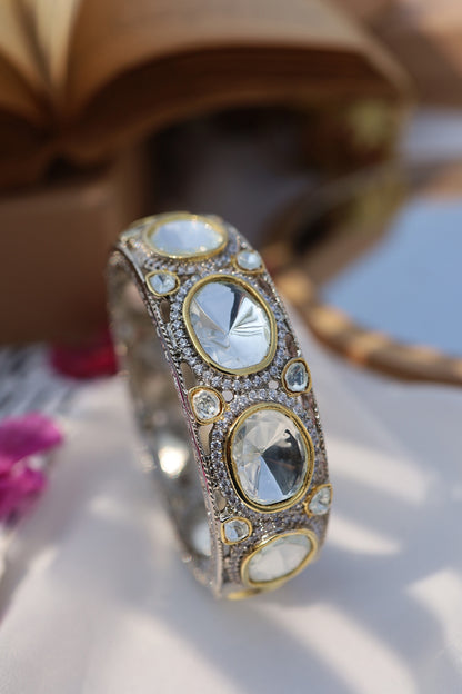 Gold Rhodium Plated Victorian Bangle