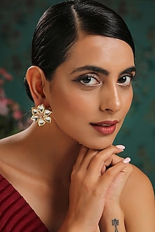Gold Finish Handcrafted Earrings