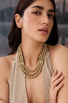 Gold Plated Jadau Necklace