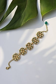 Gold Plated Shell Pearl Bracelet