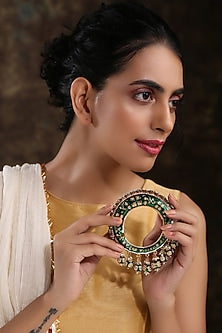 Gold Finish Hand Painted Meenakari Bangle
