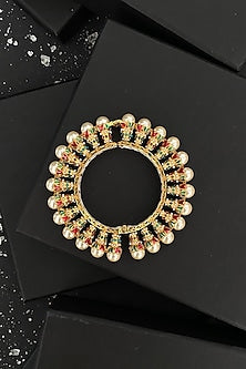 Gold Finish Meenakari Bangle