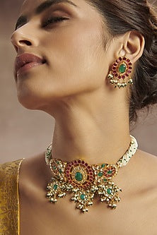 Gold Plated Handcrafted Necklace Set