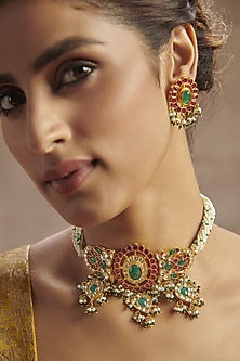 Gold Plated Handcrafted Necklace Set
