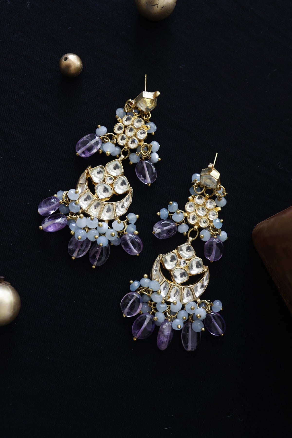 Gold Finish Handcrafted Earrings