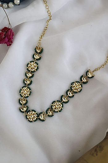 Gold Finish Handcrafted Choker Necklace