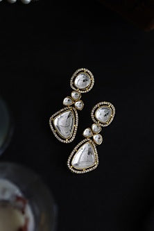 Gold Finish Cubic Zirconia Earrings