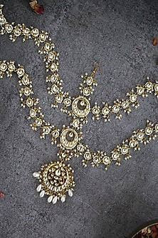 Gold Plated Kundan Polki Matha Patti