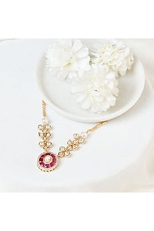 Gold Plated Moissanite Stone Handcrafted Necklace