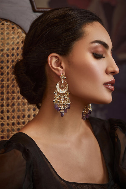 Kundan Chandbali Earrings 