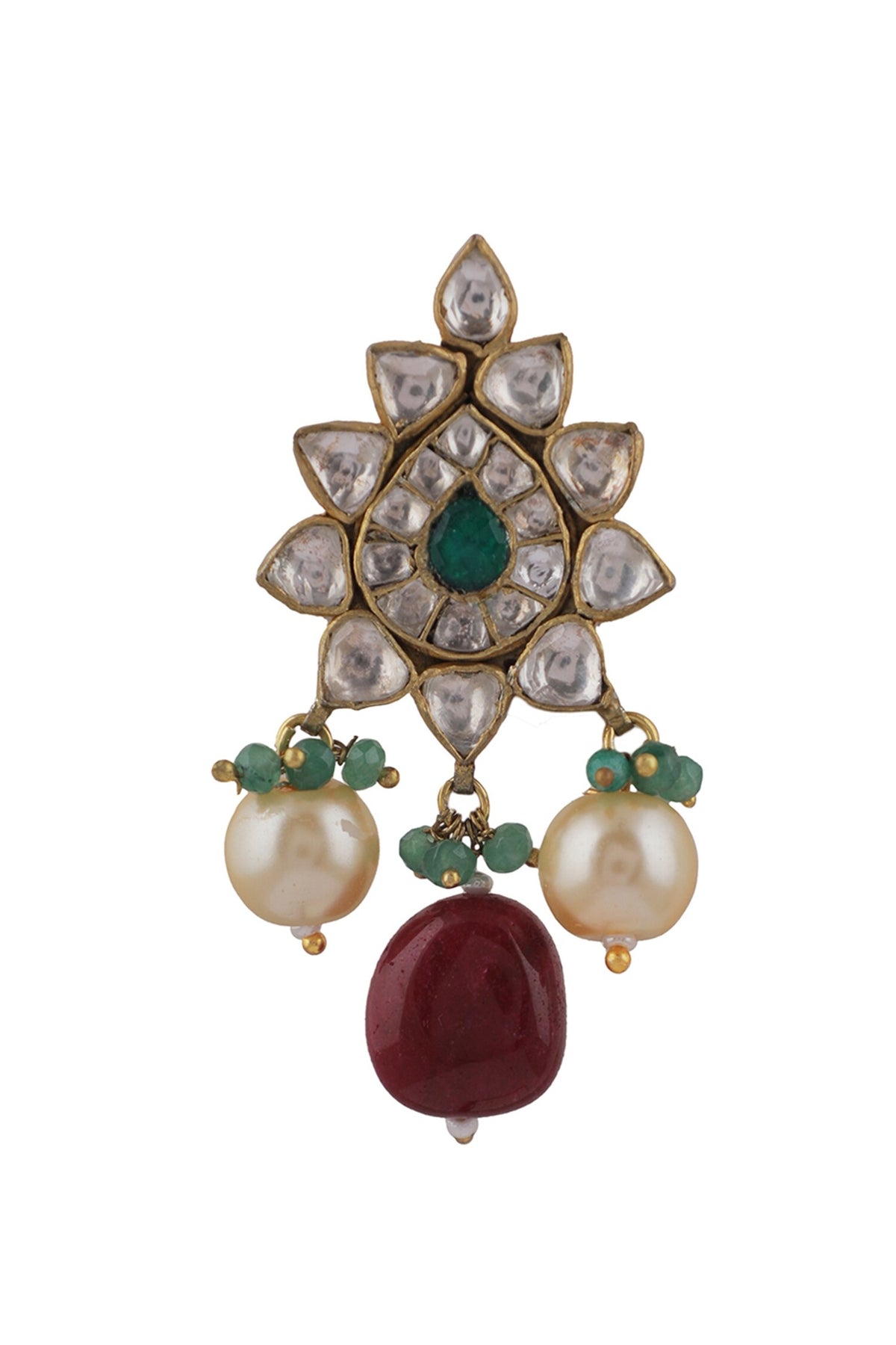 Embellished Peacock Pendant Necklace Set 