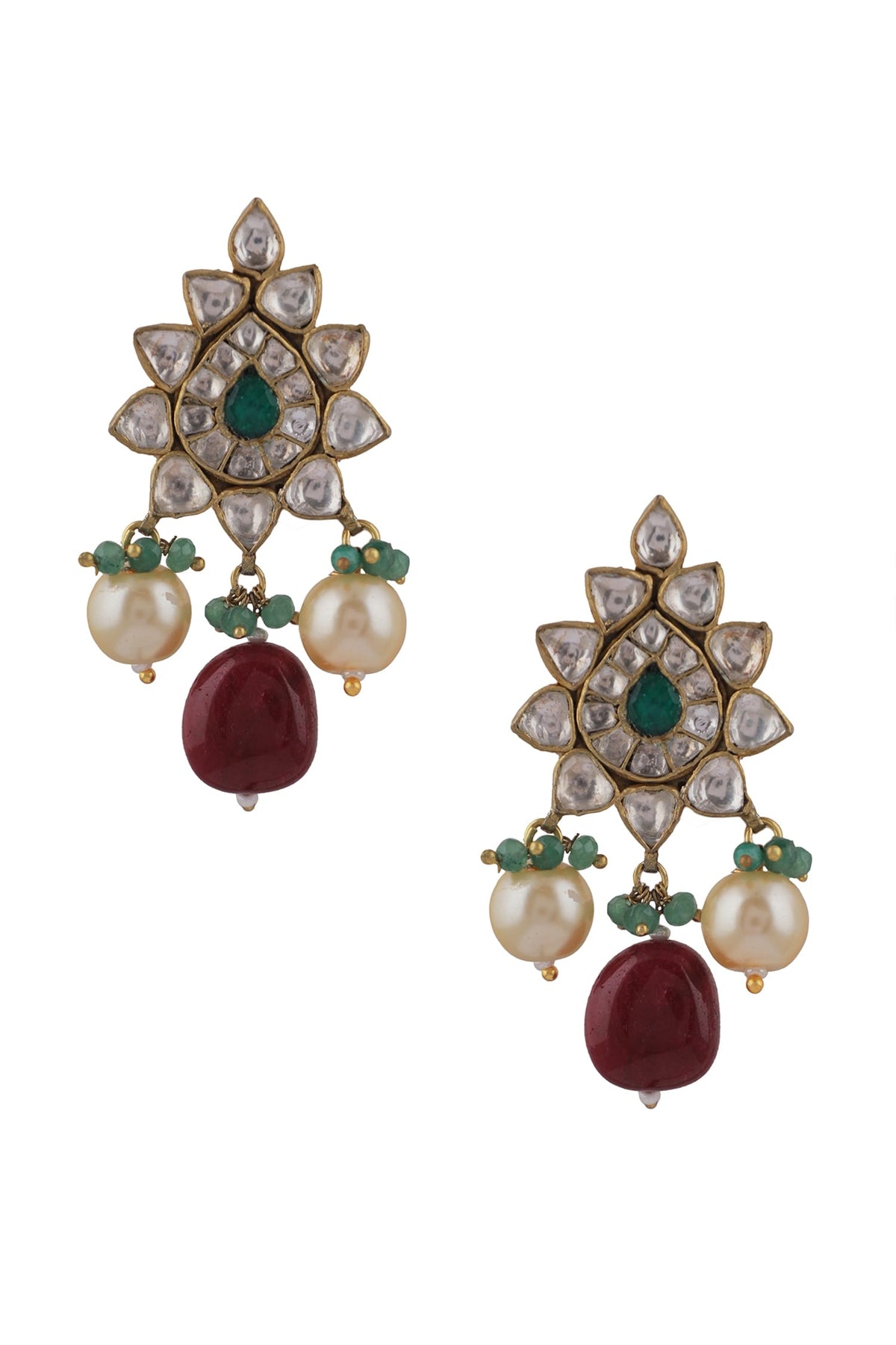 Embellished Peacock Pendant Necklace Set 