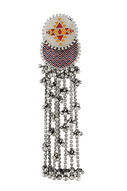 Kilim Ghungroo Dangler Earrings 