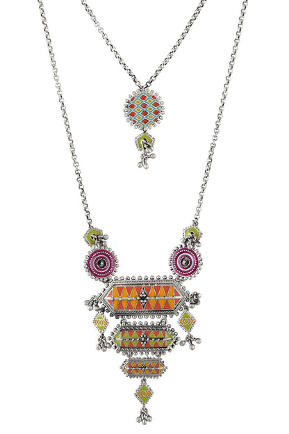 Nirali Ghungroo Layered Pendant Necklace 