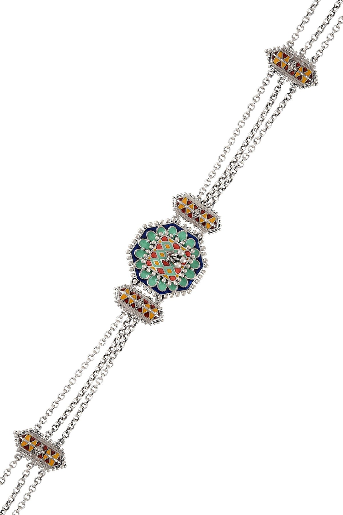 Rangoli Taveez Ghungroo Choker 
