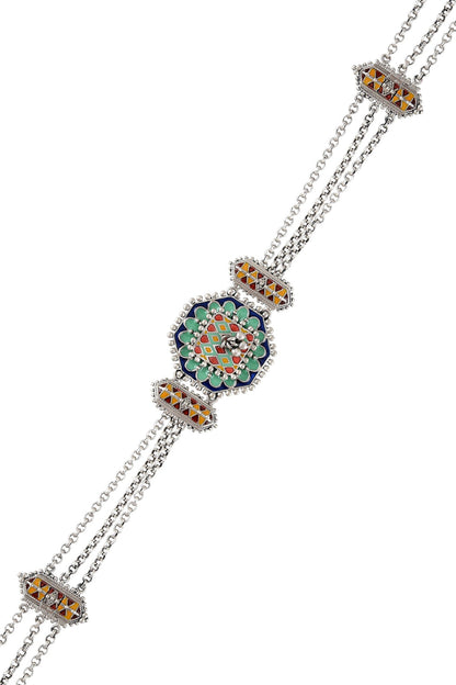 Rangoli Taveez Ghungroo Choker 