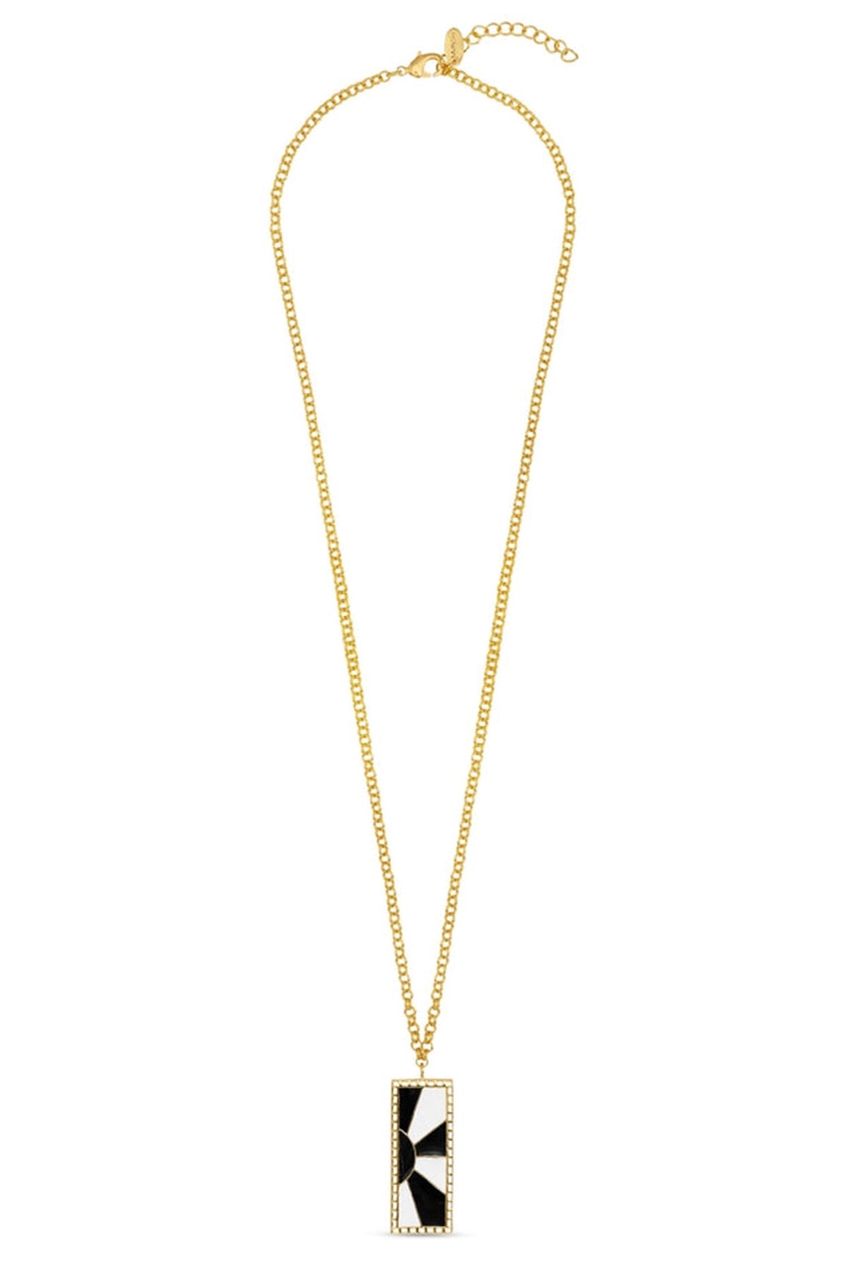 Sunrays Enamelled Pendant Necklace 