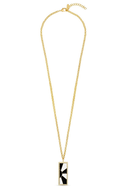 Sunrays Enamelled Pendant Necklace 