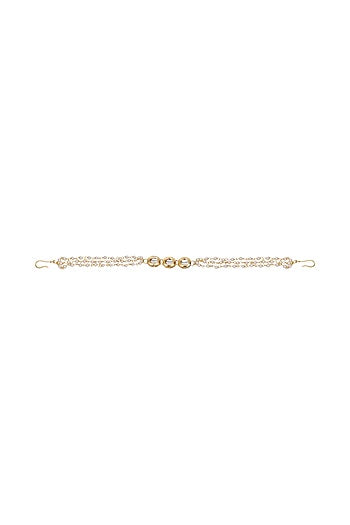 Gold Finish Kundan Polki Layered Head Piece
