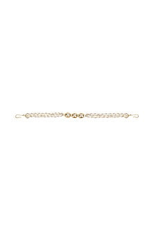 Gold Finish Kundan Polki Layered Head Piece