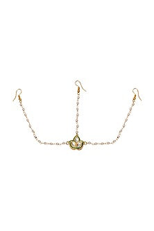 Gold Finish Kundan Meenakari Matha Patti