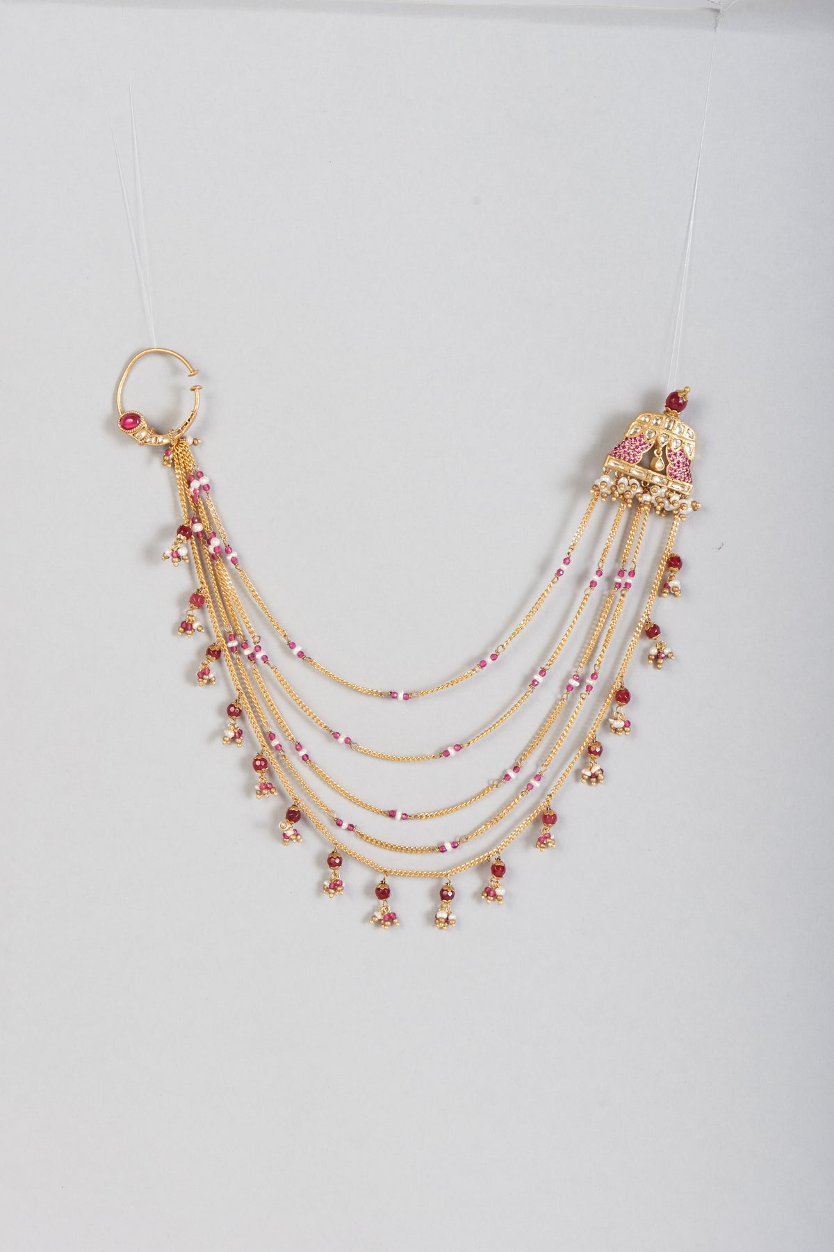 Gold Finish Ruby Shennai Nath