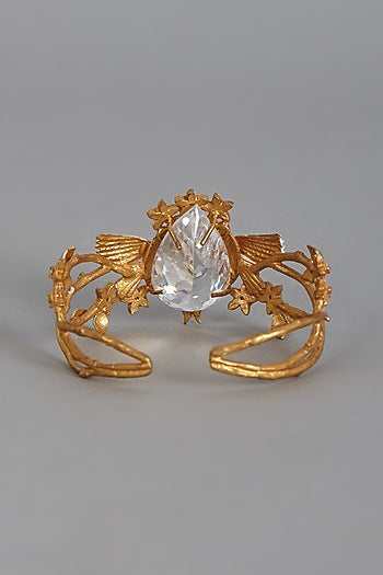 Gold Finish Meenakari Bracelet
