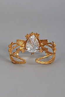 Gold Finish Meenakari Bracelet