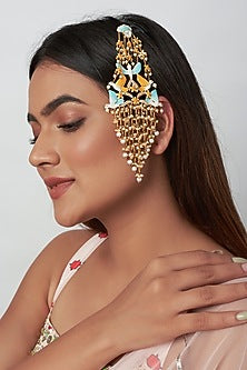 Gold Finish Real Pearl Pasa