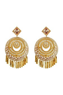Gold Plated Crystal Earrings