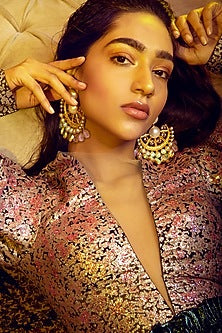 Gold Plated Pearl Earrings