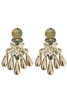 Gold Plated Crystals Earrings