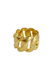 Gold Plated Chained Ring
