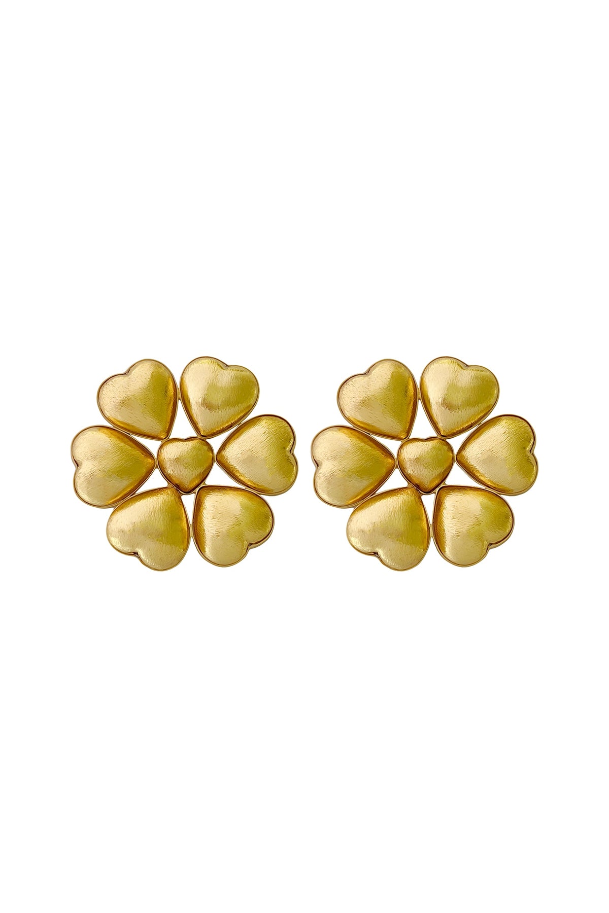 Gold Finish Stud Earrings