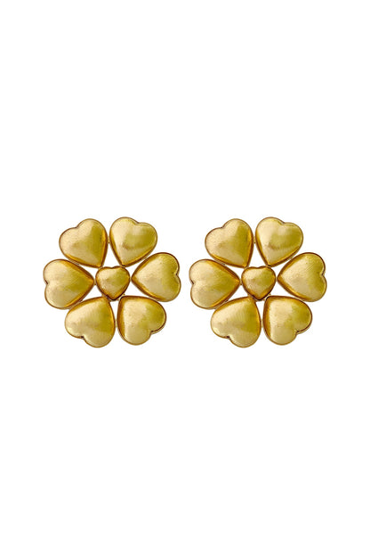 Gold Finish Stud Earrings