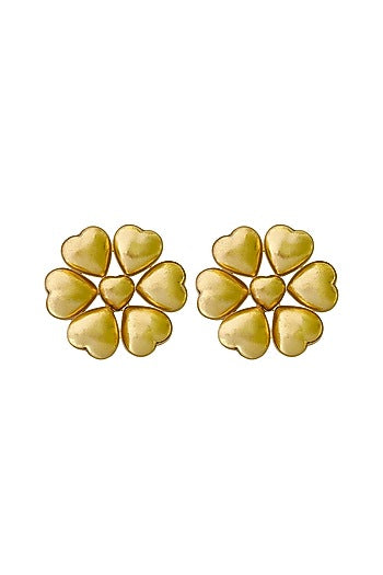 Gold Finish Stud Earrings
