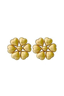 Gold Finish Stud Earrings